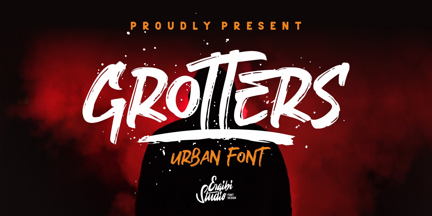 Grotters Font preview
